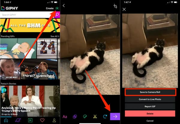 Giphy Tạo Tải lên