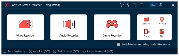 Käynnistä Video Recorder AnyRec