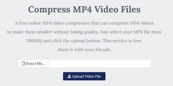 MP4Compress Valitse tiedosto