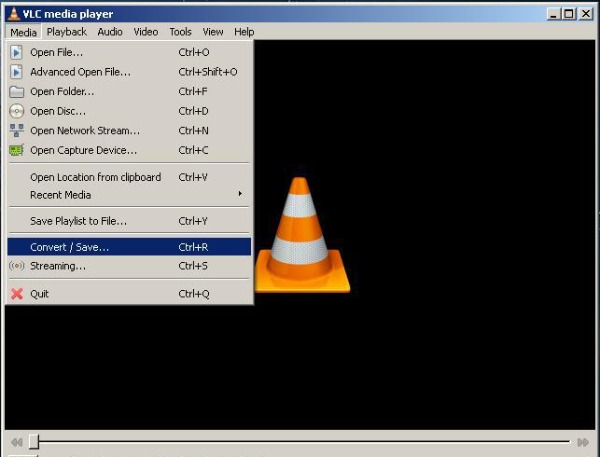 Click Convert and Save Button VLC