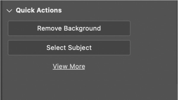 Remove Background Quick Actions