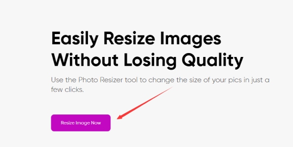 Resize Image Now Button