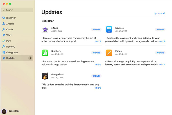 Uppdatera Software App Store