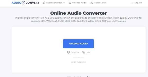 Upload Audio for MP3 to Midi Conversion