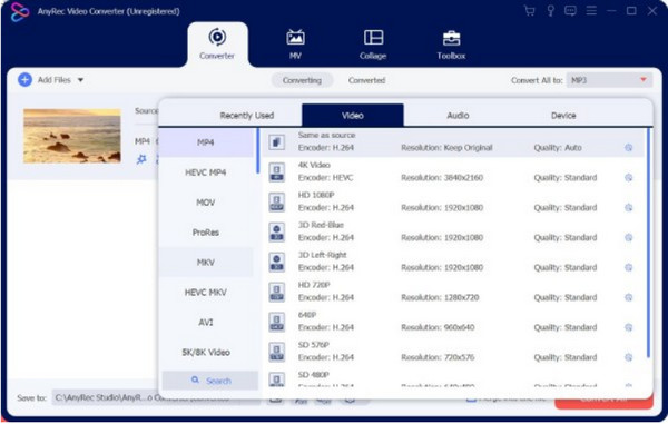 Format AnyRec Tukar Semua Kepada