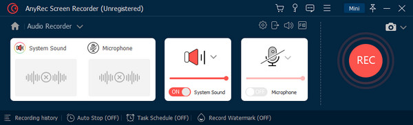 AnyRec Impostazioni audio