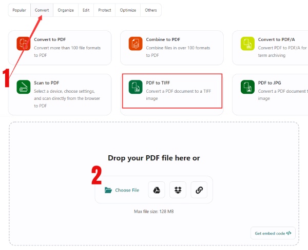 Converter PDF para TIFF