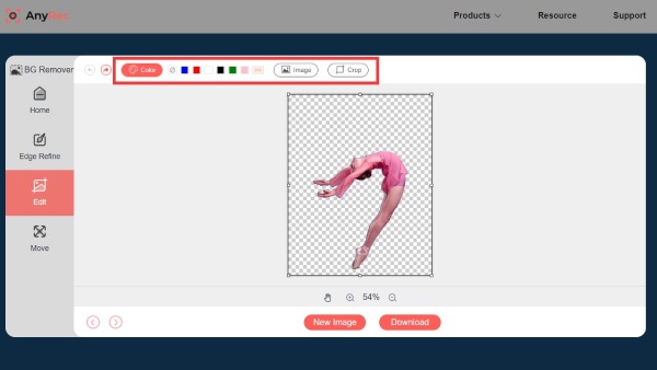 Changer l'arrière-plan de l'image AnyRec