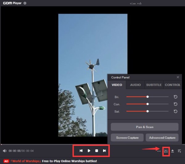 Kiểm soát phát lại Gomplayer