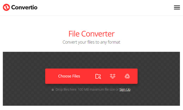 Convertio Elegir archivos