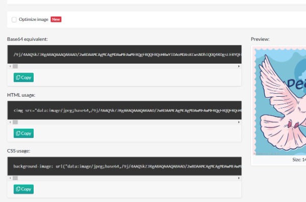 Kopioi URL Base74 Image Encoder