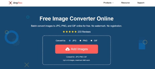 Gratis Image Converter Online AnyRec