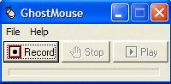 Rozhraní Ghost Mouse Recorder