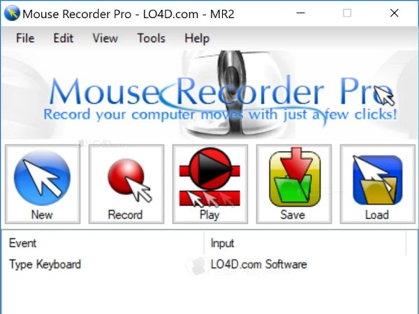 Mouse Recorder Pro 2 Interface