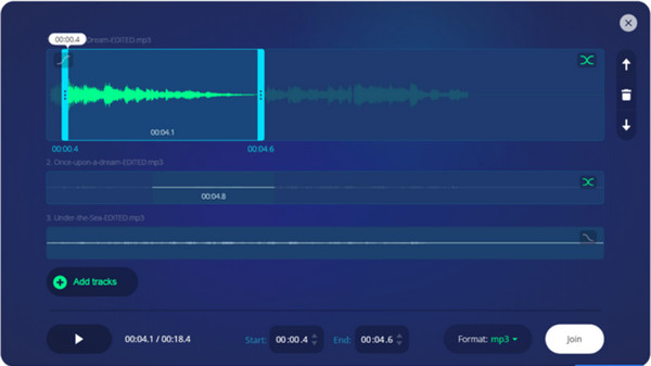 Online Audio Joiner Szerkesztés Csatlakozás