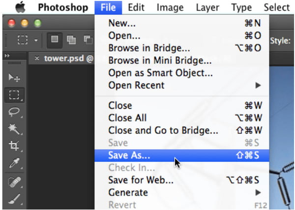 Photoshop Save As
