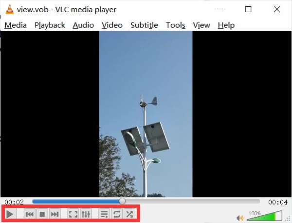 Play and Stop Video VLC