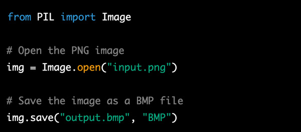 PNG เป็น BMP Python 1