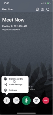 iPhone ホスト レコード GoToMeeting