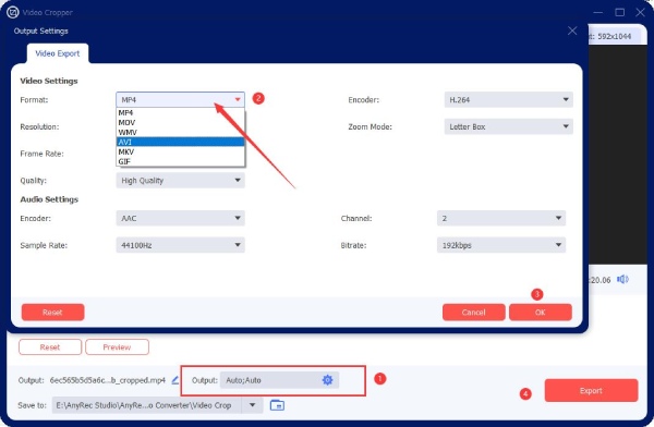 Configurar Exportação de Formato de Saída