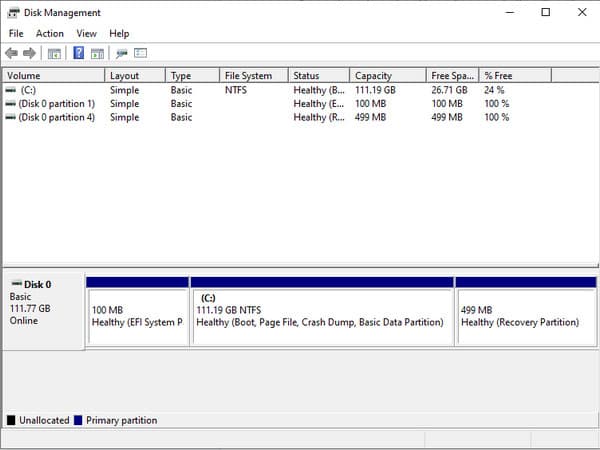Windows NTFS Disk Management