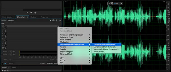 Adobe Audition zajcsökkentés