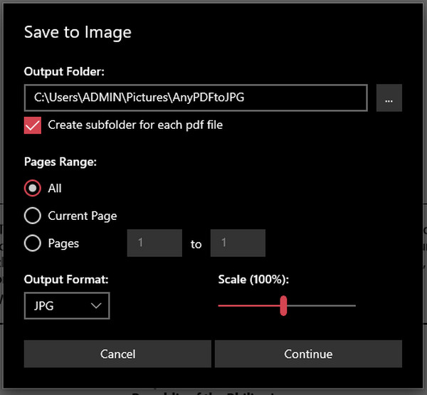 Qualsiasi PDF in Jpg Salva in immagine