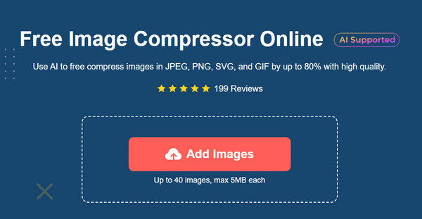 AnyRec Aggiungi immagini SVG Compressor