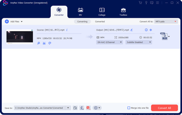 AnyRec Save כדי להמיר את כל 3GP