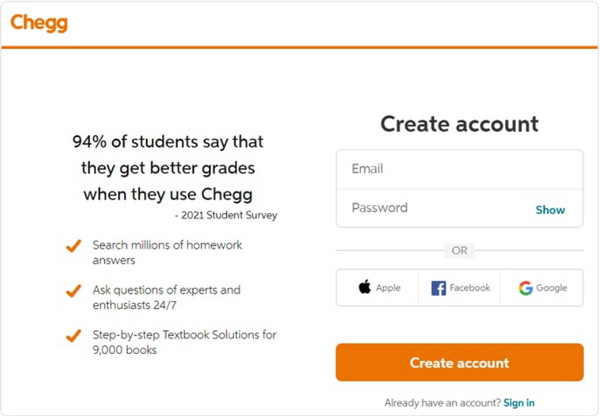 Chegg gratis prøveversion