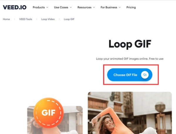 Start GIF Loop Maker Veedio