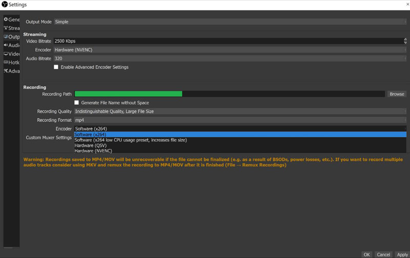 OBS Hardware Acceleration