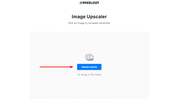 PixelCut Upload et billede