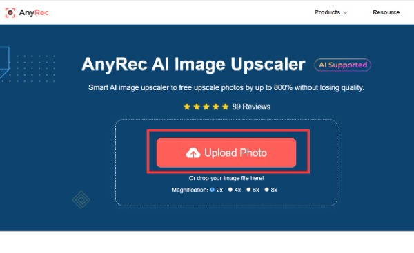 Upload File AnyRec Depixelate