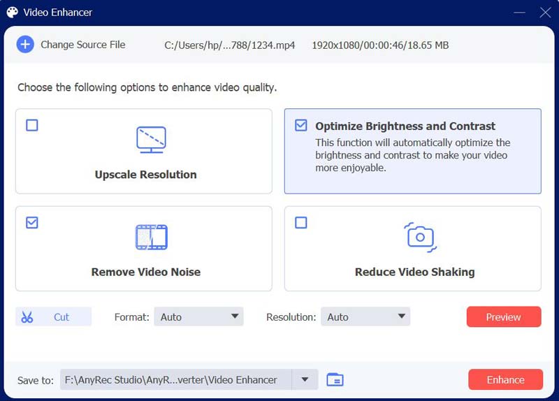 Video Enhancer AnyRec