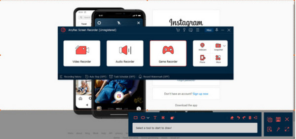AnyRec จับภาพหน้าจอ