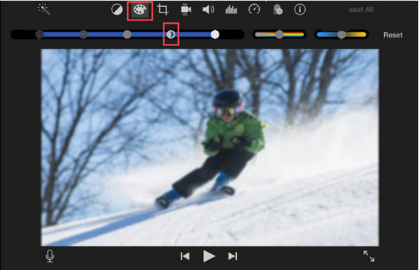 iMovie Reduzir desfoque