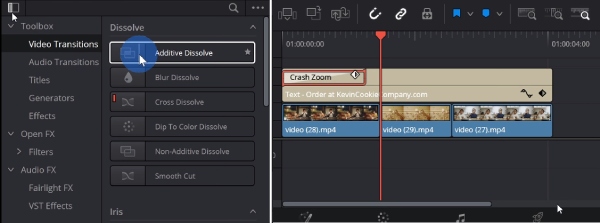 Napravite animirani tekst Davinci Resolve