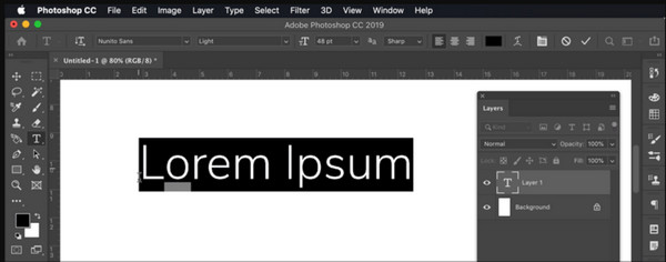Photoshop stil fonta