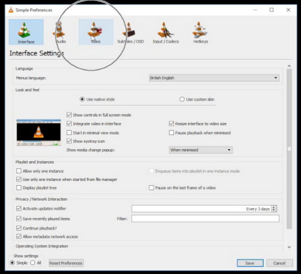 Reproductor de multimedia VLC