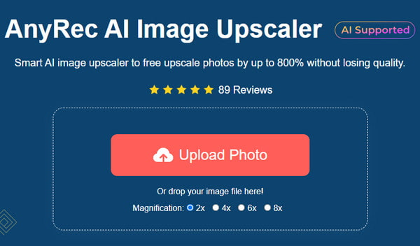 AnyRec AI Image Upscaler Vanceai