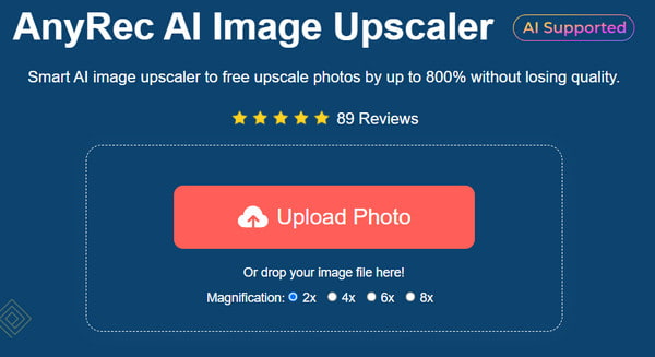 AnyRec AI Масштабирование изображений
