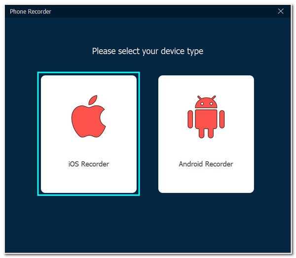 AnyRec Επιλέξτε Phone Recorder και iOS Recorder