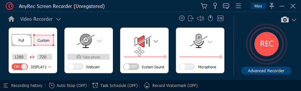 Micrófono de sonido del sistema AnyRec 