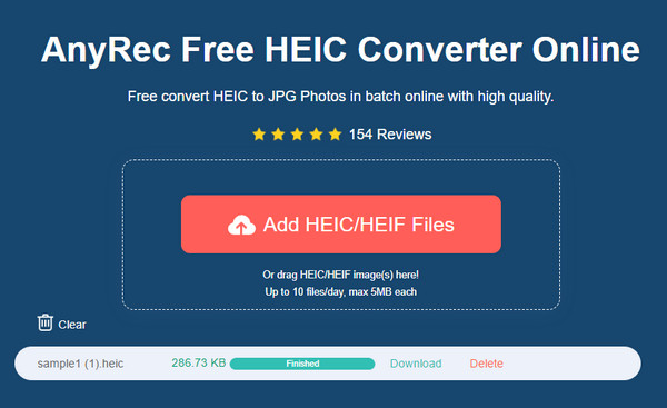 AnyRec HEIC Download All