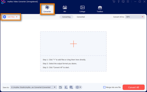 AnyRec Converter הוסף קבצים