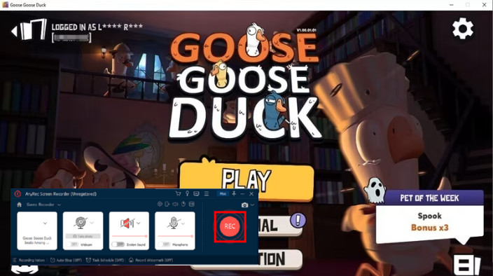 AnyRec Record Goose Goose Duck