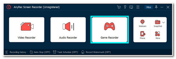 AnyRec Vyberte Game Recorder