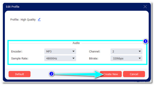 AnyRec Set Output Settings