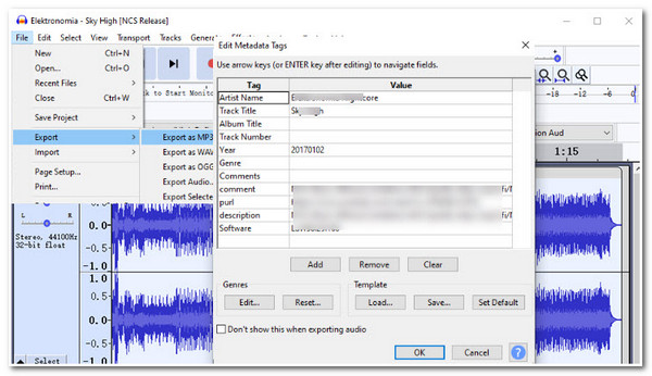 Audacity besplatni M4B pretvarač